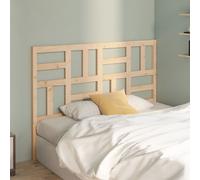vidaXL Cabecero de cama madera maciza de pino 146x4x104 cm