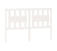 Vidaxl cabecero de cama madera maciza de pino blanco 140,5x4x100 cm