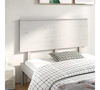 vidaXL Cabecero de cama madera maciza de pino blanco 144x6x82,5 cm