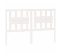 vidaXL Cabecero de cama madera maciza de pino blanco 145,5x4x100 cm