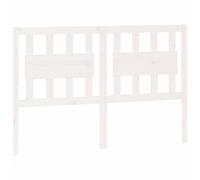 vidaXL Cabecero de cama madera maciza de pino blanco 145,5x4x100 cm