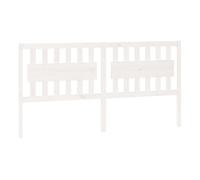 Vidaxl cabecero de cama madera maciza de pino blanco 185,5x4x100 cm