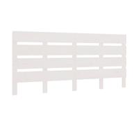 Vidaxl cabecero de cama madera maciza de pino blanco 200x3x80 cm