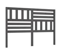 Vidaxl cabecero de cama madera maciza de pino gris 156x4x100 cm