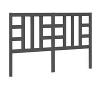Vidaxl cabecero de cama madera maciza de pino gris 166x4x100 cm