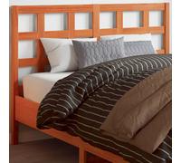 vidaXL Cabecero de cama madera maciza de pino marrón cera 135 cm