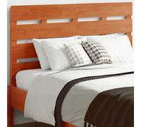 vidaXL Cabecero de cama madera maciza de pino marrón cera 135 cm
