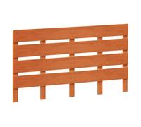 Vidaxl cabecero de cama madera maciza de pino marrón cera 150 cm