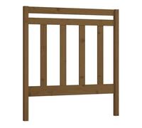 Vidaxl cabecero de cama madera maciza de pino marrón miel 106x4x100 cm