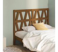 vidaXL Cabecero de cama madera maciza de pino marrón miel 126x4x100 cm