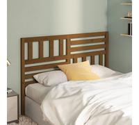 vidaXL Cabecero de cama madera maciza de pino marrón miel 156x4x100 cm