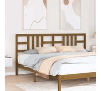 vidaXL Cabecero de cama madera maciza de pino marrón miel 206x4x100 cm
