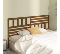 vidaXL Cabecero de cama madera maciza de pino marrón miel 206x4x100 cm
