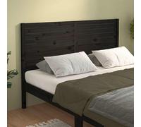 vidaXL Cabecero de cama madera maciza de pino negro 141x4x100 cm