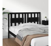 vidaXL Cabecero de cama madera maciza de pino negro 145,5x4x100 cm