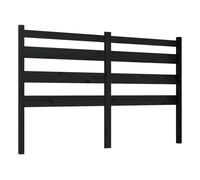 Vidaxl cabecero de cama madera maciza de pino negro 146x4x100 cm