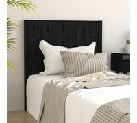 vidaXL Cabecero de cama madera maciza de pino negro 95,5x4x100 cm