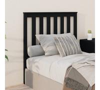 vidaXL Cabecero de cama madera maciza de pino negro 96x6x101 cm