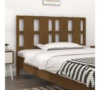 vidaXL Cabecero de cama madera maciza pino marrón miel 125,5x4x100 cm