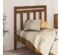 vidaXL Cabecero de cama madera maciza pino marrón miel 95x4x100 cm