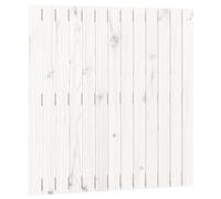 vidaXL Cabecero de cama pared madera maciza pino 82,5x3x90 cm Blanco