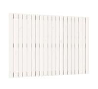 vidaXL Cabecero de cama pared madera maciza pino blanco 127,5x3x90 cm