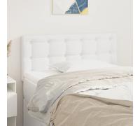 vidaXL Cabecero de cuero sintético blanco 90x5x78/88 cm