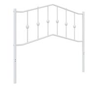vidaXL Cabecero de repuesto para somier metal blanco 100 cm