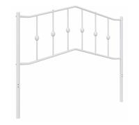 vidaXL Cabecero de repuesto para somier metálico blanco 107 cm