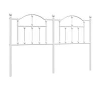 Vidaxl cabecero de metal blanco 135 cm