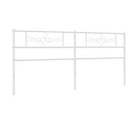 Vidaxl cabecero de metal blanco 180 cm