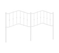 Vidaxl cabecero de metal blanco 180 cm