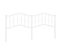 Vidaxl cabecero de metal blanco 193 cm