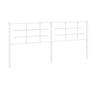 Vidaxl cabecero de metal blanco 200 cm