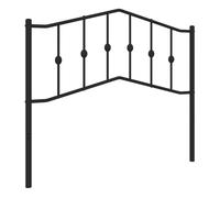 vidaXL Cabecero de repuesto de metal negro 107 cm