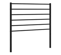 vidaXL Cabecero de cama de repuesto de metal 107 cm Negro
