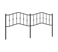 Vidaxl cabecero de metal negro 200 cm