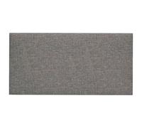 vidaXL Cabecero de Pared 12 pcs Gris Claro 60 x 30 cm Tela, Cabecero de Pared Rectangular Moderno, diseño Textil, Mueble de Dormitorio, decoración Minimalista, Accesorio de habitación
