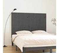 vidaXL Cabecero de pared gris de 166 x 3 x 110 cm, madera maciza de pino. Cabecero para pared. Cabeceros para pared. Cabecero. Cabecero para cama
