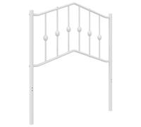 vidaXL Cabecero de repuesto para somier de metal blanco 75 cm