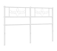 vidaXL Cabecero de repuesto de metal blanco 120 cm