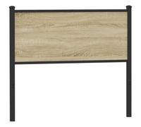 vidaXL Cabecero de Repuesto de Madera de ingeniería y Acero Roble Sonoma 107 cm, cabecero de Cama, cabecero de Panel, cabecero para Cama Individual