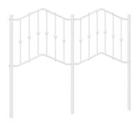 vidaXL Cabecero de repuesto de metal blanco 120 cm