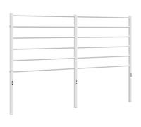 vidaXL Cabecero de Repuesto de Metal Blanco 150 cm, cabecero de Cama, cabecero de Metal, cabecero para Cama de Matrimonio, cabecera de Cama, Cabezal de Cama
