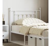vidaXL Cabecero de repuesto de metal Blanco 90 cm para cama individual