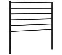 vidaXL Cabecero de cama de repuesto de metal 107 cm Negro
