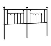 vidaXL Cabecero de repuesto de metal negro 160 cm