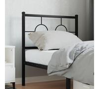 vidaXL Cabecero de repuesto de metal negro 80 cm