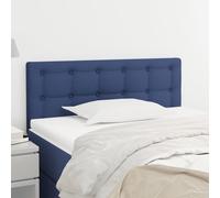 vidaXL Cabecero de tela azul 100x5x78/88 cm