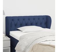 vidaXL Cabecero de tela azul 103x23x78/88 cm